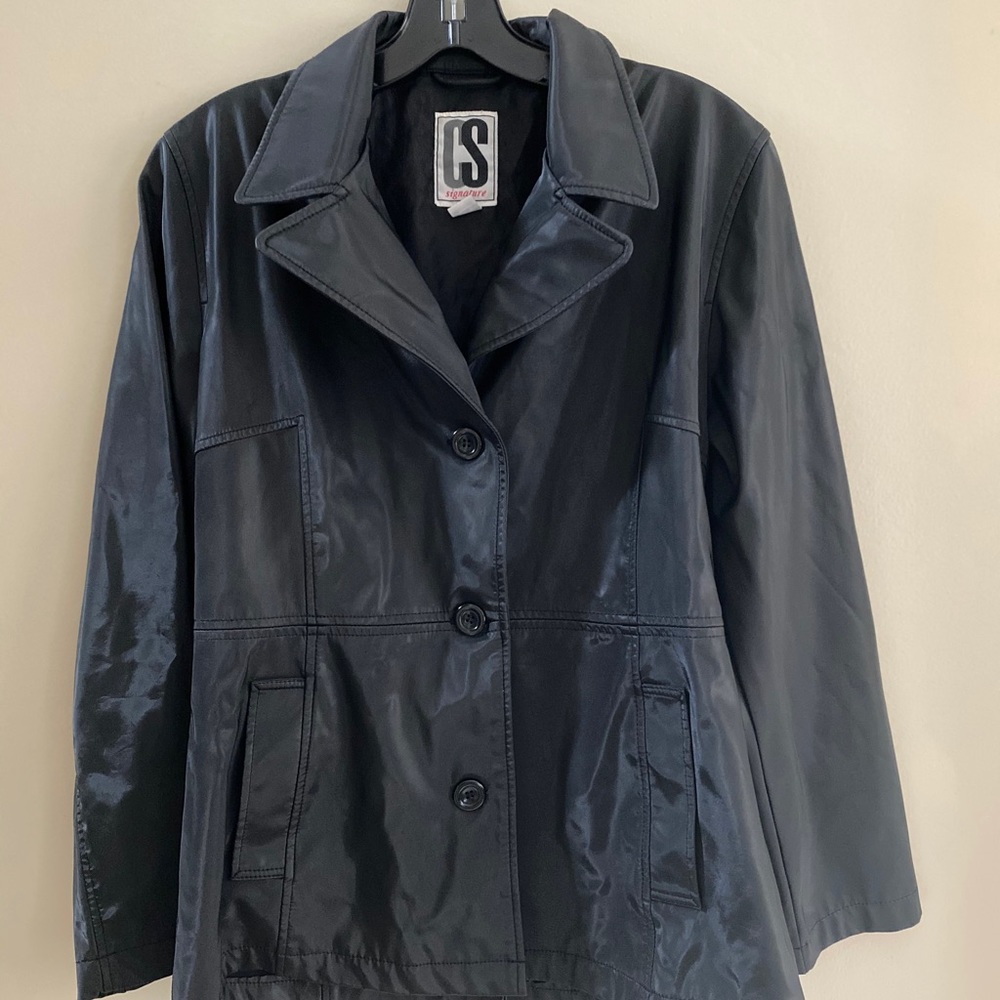 CS Signature Women’s Black Rain Jacket Coat